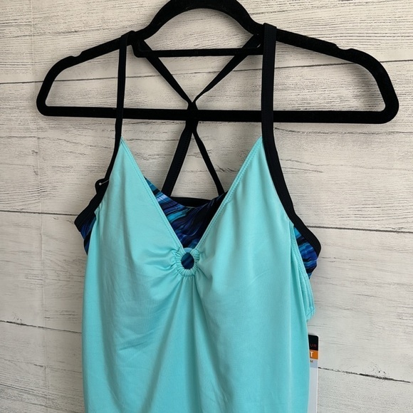ZeroXposur Blue Swimsuit 2 in 1 Tank | SIZE XS - Picture 2 of 11